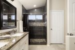 Master Shower & Dual Sinks